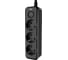 Cетевой фильтр AGNI плоский 3 розетки, 7 метров, чёрный TP-FD3E TP-FD3E-7m-black 2