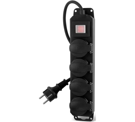 Сетевой фильтр Buro 400MDP-10-B 10м (4 розетки) черный (коробка) 2012921