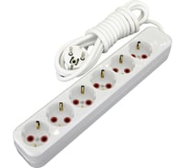 Удлинитель AY-KA 6-местная, с заземлением, 5м. кабель 3x1 мм 7760005