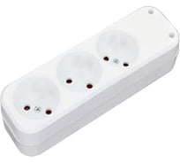 Удлинитель AY-KA 3-местная, без заземления, шторки 5м. кабель 2х0,75 мм 8831005