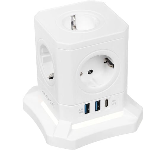 Сетевой фильтр HARPER UCH-730 White PD3.0 H00003672