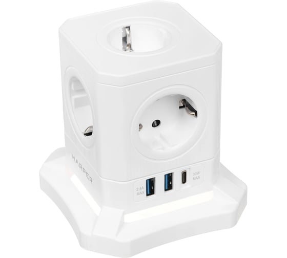 Сетевой фильтр HARPER UCH-715 White PD3.0 H00003670