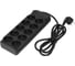 Сетевой фильтр Powercom SP-10 USB2A1СB 1.8м (10 розеток) черный (коробка) 2065238 2