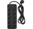 Сетевой фильтр Powercom SP-10 USB2A1СB 1.8м (10 розеток) черный (коробка) 2065238 3