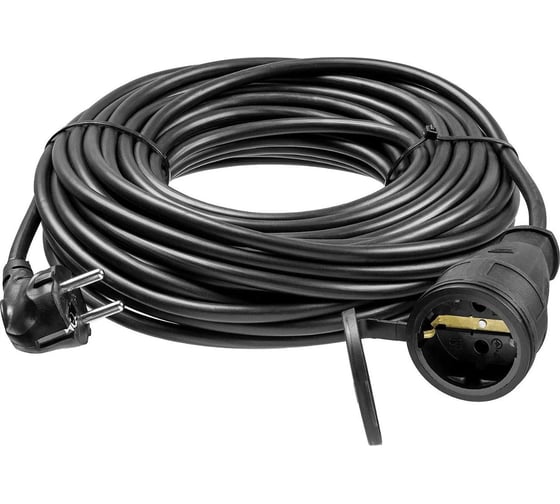 Силовой удлинитель-шнур Voltface 1 гнездо, с/з КГ 3х2.5 3м IP44 VOLT-100-02-01