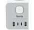 Сетевой удлинитель BURO BU-PTE4.1UC-W 1.5м (4 розетки) белый (коробка) 2090199 7