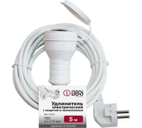 Удлинитель DORI электрический 5 м, ПВС 3x0,75 мм2, IP44, с защитой от влаги 41535