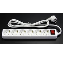 Сетевой фильтр 5bites 1.8 м, 6 розеток, белый SP6W-218