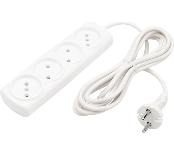 Удлинитель PROCONNECT OPTIMA 4 гнезда 3 м 2x0,75 мм2 белый 11-7220