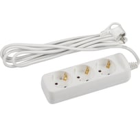 Электрический удлинитель ЭРА U3e5m3x1,5 с заземлением 3 розетки 5м ПВС 3x1,5мм2 16А Б0044033