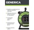 Катушка GENERICA УК40 с т/з 4 места 2P+PE/40м 3x1,0мм2 WKP10-10-04-40-G 9