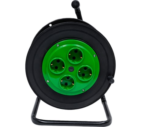 Силовой удлинитель на катушке SVET 50м/4розетки без заземления (ПВС), 6А УХ-6-4-50-К ПВС 2x0,75 EV0451-5124