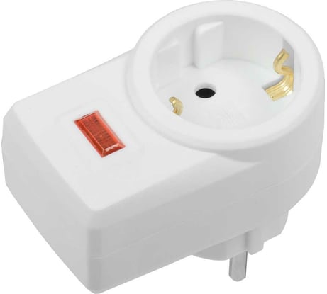 Сетевой фильтр IEK СФ-01 1 место, 2P+PE, 16А, белый WFP10-16-01-K01