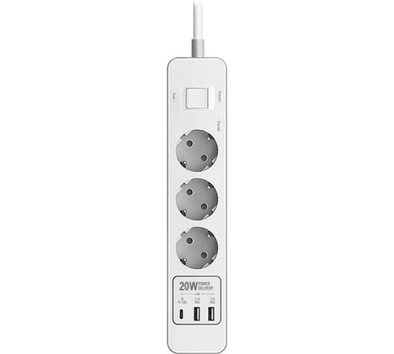 Сетевой фильтр Harper удлинитель UCH-430 White PD3.0 H00003201