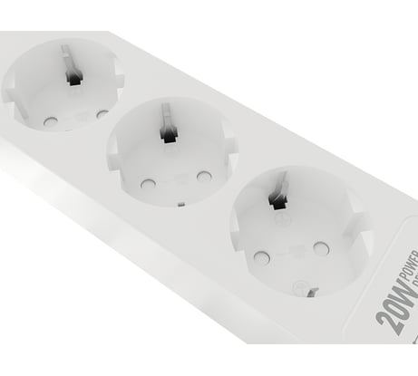 Сетевой фильтр Harper удлинитель UCH-440 White PD3.0 H00003204