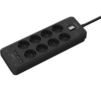 Сетевой фильтр Harper удлинитель UCH-650 Black PD3.0 H00003210