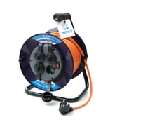 Удлинитель Лепсе ГОСТ ПВС 3x1,5 16А 20м IP44 на пластиковой катушке 007.107