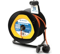 Удлинитель Лепсе ГОСТ ПВС 2x1 10А 20м IP44 на пластиковой катушке 007.061