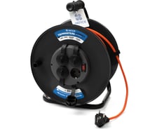 Удлинитель Лепсе ГОСТ ПВС 3x1,5 16А 50м IP44 на металлической катушке 007.126