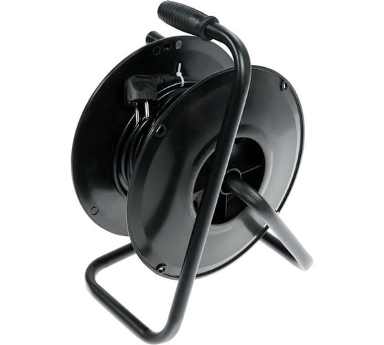 Удлинитель на катушке LUAZON Lighting, 4 розетки, 15 м, 10 А, ПВС 3x0.75 мм2, с з/к, IP20 5384803