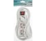 Удлинитель LUAZON Lighting, 3 розетки, 3 м, 10 А, 2200 Вт, 3x1.5 мм2, с з/к, с выкл., Б 7059870 3