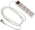 Удлинитель LUAZON Lighting, 4 розетки, 3м, 6А, 1300 Вт, ПВС 3x0.75 мм2, без з/к, с выкл., Б 7059868 1