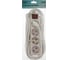 Удлинитель LUAZON Lighting, 4 розетки, 5 м, 10 А, 2200 Вт, 3x1.5 мм2, с з/к, с выкл., Б 7059871 3