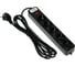 Сетевой фильтр LUAZON Lighting, 5 розеток, 3 м, 2200 Вт, 3x0.75 мм2, 10 А, 220 В, черный 4457521 1