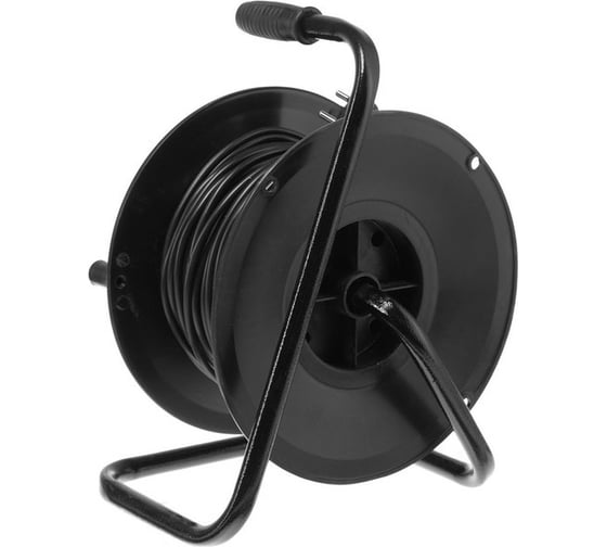 Удлинитель на катушке LUAZON Lighting, 4 розетки, 50 м, 10 А, ПВС 3x0.75 мм2, с з/к, IP20 5384806