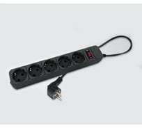 Сетевой фильтр-удлинитель спутник SP-518 1,8м, цвет: черный, упаковка: пакет SP-518 1,8м-P Black