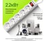 Сетевой фильтр Defender PowerS 30 3,0 м, белый, 5 розеток 99518 3