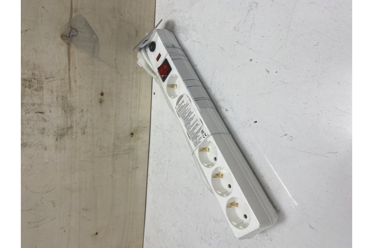 Удлинитель-сетевой фильтр с выключателем и защитой от перегрузки ...