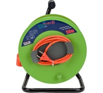 Садовый удлинитель на катушке truEnergy кабель ПВС 2x1,5 мм2 50 м 15508