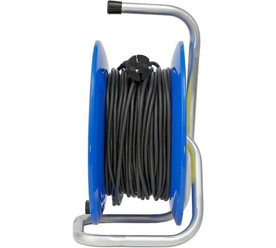 Силовой удлинитель на катушке GLANZEN 4 гн. 40 м ПВС 3x1,5 EB-40-019 00-00006731