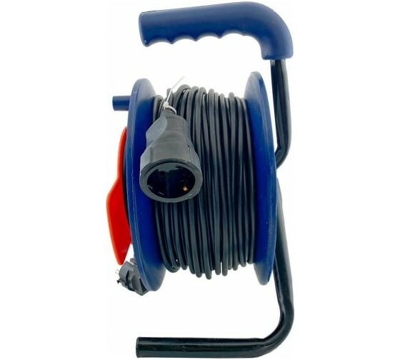 Силовой удлинитель на катушке Glanzen ПВС 3x0,75 арт. EC-40-014 00-00006694