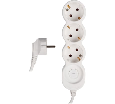 Удлинитель Jazzway EX-03GS-300 (3 x 3) заземление, шторки, выключатель с подсветкой 5034792