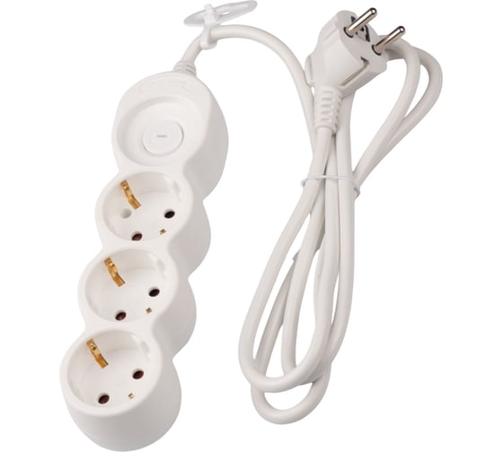Удлинитель Jazzway EX-03GS-300 (3 x 3) заземление, шторки, выключатель с подсветкой 5034792