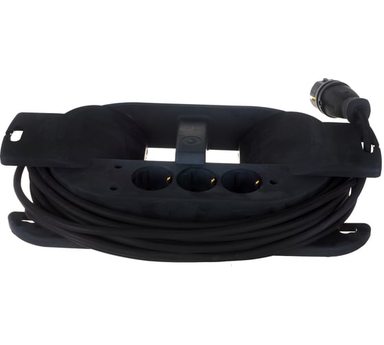 Удлинитель на каучуковой рамке Gigant Professional PEC-020 с/з КГ 3х1,5 3500Вт 3 розетки 10м 80050