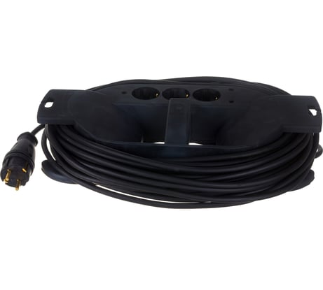 Удлинитель на каучуковой рамке Gigant Professional PEC-021 с/з КГ 3х1,5 3500Вт 3 розетки 20м 80051