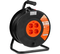 Удлинитель на катушке ЮПИТЕР 30 м 4 розетки 3,5 кВт с заземлением JP8404-01