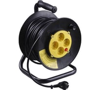 Электрический удлинитель с заземлением на катушке 50м СВЕТОЗАР SV-55083-50