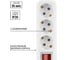 Удлинитель сетевой TDM ELECTRIC с выключателем, 3 розетки, 7 метров, с заземлением, ПВС 3х0,75 мм2 10А 250В, белый, SQ1303-1103 3