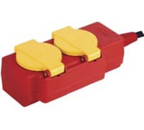 Электрический удлинитель с заземлением, 2 гнезда, с крышками, 5 м, СВЕТОЗАР SV-55024-5