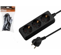 Удлинитель ЮПИТЕР 3 м 3 розетки 2,2 кВт с заземлением черный JP8102-29