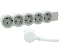 Удлинитель с заземлением Legrand Legrand 5 розеток с кабелем 1,5 м., цвет: бело-серый 694555