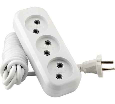 Трехместный сетевой удлинитель LUX У3-0, 7м, 4606400414612