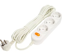 Удлинитель Power Cube PC 5м, 3р с заземлением, с выключателем 10А, PC-2-5M