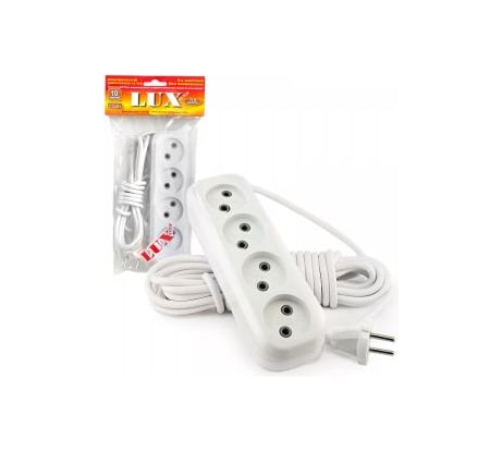 Четырехместный сетевой удлинитель LUX У4-0, 2м, 4606400414681