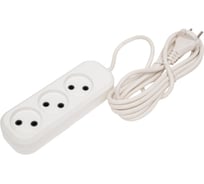 Удлинитель МПП УДЛИНИТЕЛЬ У-3-3 ПВС 2х1,0, 3 гнезда, 3 метра, без заземления 999000000000101