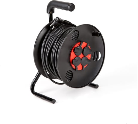 Силовой удлинитель МПП УДЛИНИТЕЛЬ четыре розетки на катушке с заземлением 40 метров + IP-44\У1С-4-50 4 роз с\з ПВС 3*1,5 40 м + IP-44\220В 999000000000804